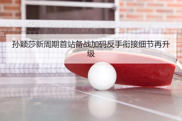 孙颖莎新周期首站备战加码反手衔接细节再升级